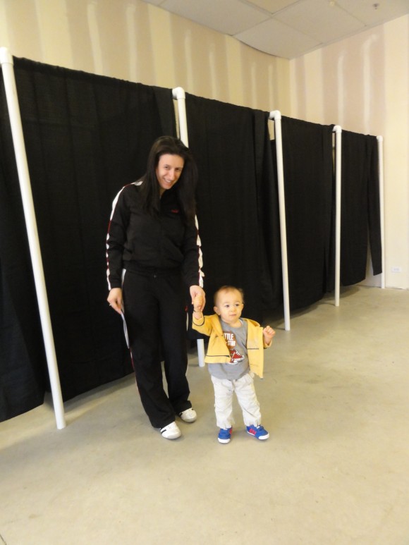 Любомира Пънева с едногодишния Кристофър