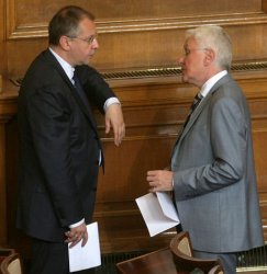 Станишев и Бисеров. Снимка: БГНЕС