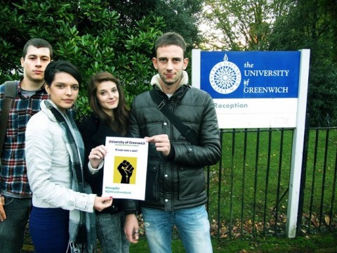 Подкрепа от Университета в Грийнуич