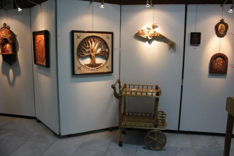 Творби на Н. Николов, показани на негова самостоятелна изложба в Пловдив през 2013 г.
