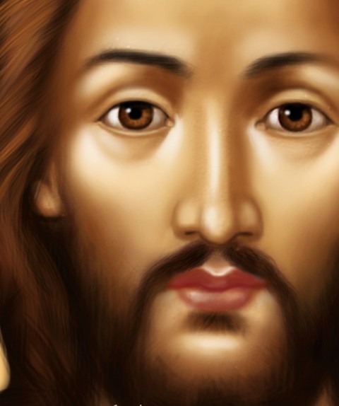 Фрагмент от икона на Иисус Христос. Източник: Zografart.com