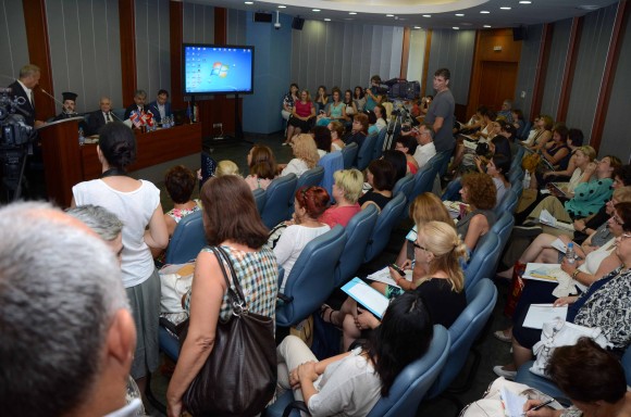 Момент от годишната конференция на АБУЧ, провела се на 30 и 31 юли т.г. в Софийския университет.