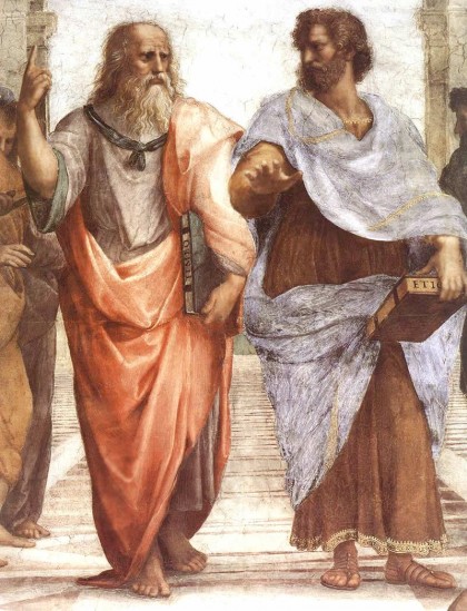 Илюстрация: Рафаело, "Атинската школа", детайл