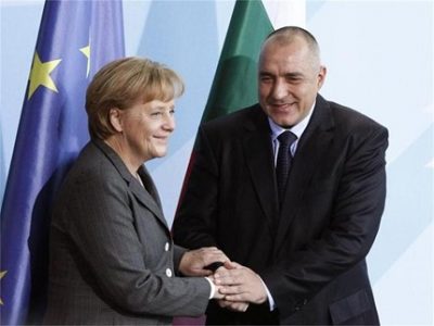 Борисов и Меркел. Снимка: "Труд"
