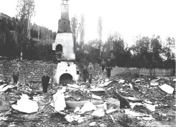 Босилеград след опожаряването на 15 май 1917г.