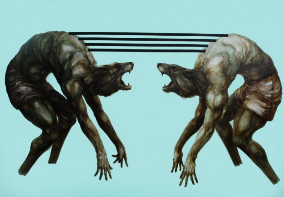 Илюстрация: Франко Фазоли, Homo homini lupus